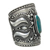 Roland Dixon, Bracelet, Kingman Turquoise, Navajo Handmade, 7 1/4"