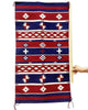 Bessie Yazzie, Chief Blanket, Navajo Handwoven Rug, 44” x 24”