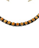 Herman Smith, Necklace, Orange Spiny Oyster, Stamping, Navajo Handmade, 5"
