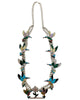 Tamara Pinto, Necklace, Earring Set, Hummingbird, Inlay, Zuni Handmade, 27"