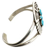 Rosco Scott, Bracelet, Kingman Turquoise, Silver Overlay, Navajo, 6 1/2"
