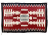 April Yazzie, Rug, Storm Pattern, Navajo Handwoven, 60 1/2 " x 39 1/2"