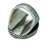 Calvin Martinez, Ring, Oval Box Design, Stamping, Navajo Handmade, 11 1/2