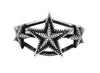 Julian Chavez, Bracelet, Star Design, Stamping, Silver, Navajo Handmade, 7"
