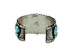 Wilford Nez, Bracelet, Candelaria Turquoise, Navajo Handmade, Circa 1980s, 6 7/8"