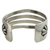 Delbert Gordon, Bracelet, Split Design, Sterling Silver, Navajo Handmade, 7"
