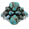 Phillip Yazzie, Bracelet, Golden Hills Turquoise, Navajo Handmade, 7"