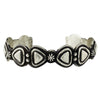 Thomas Jim, Bracelet, Stackable, Silver Applique, Navajo Handmade, 6 13/16"