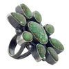 Mildred Parkhurst, Ring, Sonoran Gold Turquoise, Navajo Handmade, Adjustable