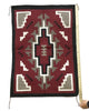 Louise Tsosie, Navajo Handwoven Rug, Ganado Red Pattern, 34” x 24”