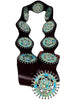 Melvin Francis, Lester James, Concho Belt, Sonoran Gold Turquoise, Navajo,, 45”