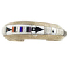 Gibson Nez, Inlay Bracelet, Sterling Silver, Circa 1980s, Navajo Made, 6 1/4"