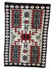 Charlene Begay, Navajo Handwoven Rug, Storm Pattern, Wool, 85” x 57”