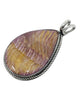 Leonard Maloney, Pendant, Spiny Oyster Shell, Silver, Navajo Handmade, 2 1/4"