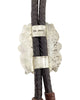 Thomas Jim, Bolo Tie, Egyptian Turquoise, Leather Cord, Navajo Made, 50”