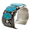 Darrell Cadman, Bracelet, Kingman Turquoise, Silver, Navajo, 7 1/8"