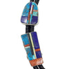 Hank Whitethorne, Bolo Tie, Multi Stone Inlay, Navajo Mountain, Handmade, 48"