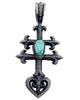 Floyd Parkhurst, Pendant, Dragonfly, Sonoran Gold Turquoise, Navajo Made, 3 1/2"