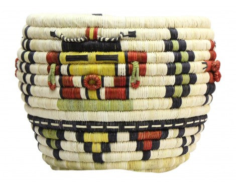Regina Kagenvema, Hopi Coil Basket, Mudhead Corn Maiden, 9 1/2