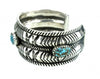 Ernie Lister, Hand Wrought Coin Silver Cuff, Red Mountain Turquoise