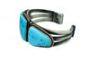 Edison Sandy Smith, Silver with Candelaria Turquoise Cuff 7.25