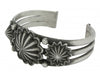 Edison Sandy Smith, Bracelet, Stamping, Sterling Silver, Navajo Handmade, 7 in