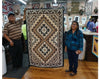 Maggie Elthel, Two Grey Hills Rug, Navajo Handwoven, 48 in x 74 in
