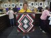 Janelle Nez, Eye Dazzler, Navajo Handwoven Rug, 35” x 28 1/2”