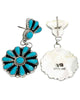Violet Nez, Squash Blossom Necklace, Earrings, Turquoise, Zuni Handmade, 24"