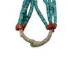 Vintage Turquoise Beads, Necklace, Mediterranean Coral, Circa 1960s, Navajo, 28”