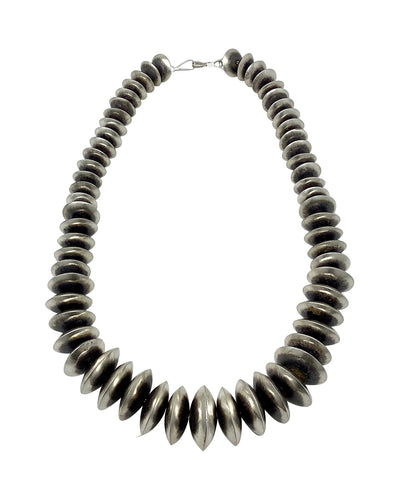 Monica Smith, Necklace, Navajo Pearls, Sterling Silver, Navajo Handmade, 20