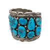 Navajo Handmade, Bracelet, Sleeping Beauty Turquoise, Circa 1970s, 7 1/4"