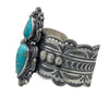 Benny Ramone, Bracelet, Kingman Turquoise, Stamping, Navajo, 6 1/2”