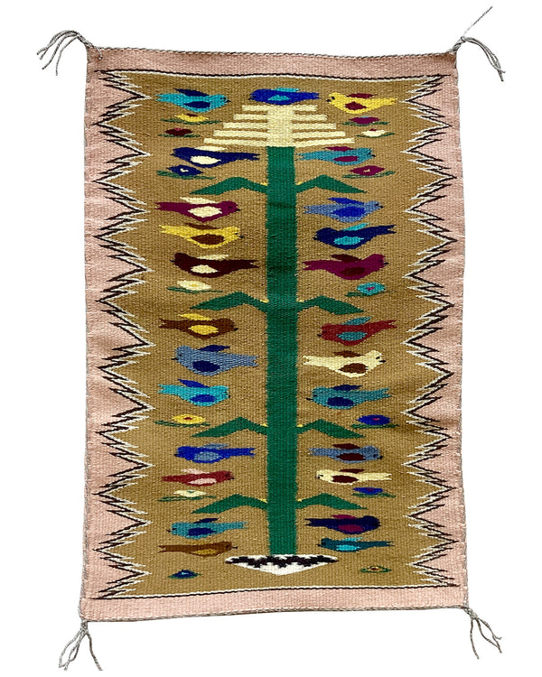 Velma Wauneka, Tree of Life, Navajo Handwoven Rug, 16