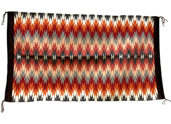 Kaylsey Sorrell, Eye Dazzler Design, Navajo Handwoven Rug, 28” x 49”