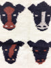 Wenora Joe, Cow Pictorial Rug, Navajo Handwoven, 33" x  48"