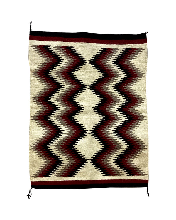 Nora Silago, Eye Dazzler, Navajo Handwoven Rug, 38” x 30”