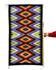 Kaylsey Sorrell, Eye Dazzler, Navajo Handwoven Rug, 49 1/2” x 28”