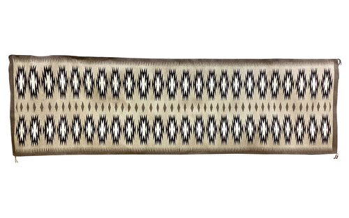 Erma Johnson, Eye Dazzler, Navajo Handwoven Rug, 36” x 120”