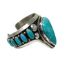 Glenn Livingston, Bracelet, Kingman Turquoise, Navajo, 6 1/4"