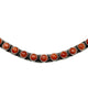 Herman Smith, Necklace, Red Spiny Oyster, Stamping, Navajo Handmade, 5"