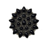 Devin Brown, Cluster Ring, Black Onyx, Silver, Navajo Handmade, 10