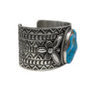 Andy Cadman, Bracelet, Nevada Turquoise, Sterling Silver, Navajo, 7"