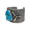 Andy Cadman, Bracelet, Nevada Turquoise, Sterling Silver, Navajo, 7"