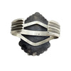 Devin Brown, Cluster Bracelet, Black Onyx, Silver, Navajo Made, 6 3/4"