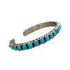 Falencia Yazzie, Bracelet, Sleeping Beauty Turquoise, Navajo Handmade 6 1/2"