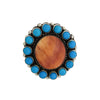 Scotty Skeets, Cluster Ring, Spiny Oyster, Turquoise, Navajo, Adjustable