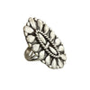 Melvin Francis, Cluster Ring, Sterling Silver, Navajo Handmade, Size 8