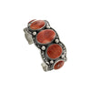 Darrell Cadman, Bracelet, Red Spiny Oyster Shells, Navajo Handmade, 7 1/4"