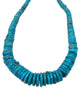 Wanita Skeet, Necklace, Choker, Turquoise Beads, Single Strand, Navajo, 18"
